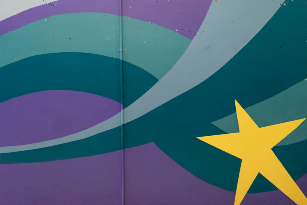 Dorian Sylvain, Muralist, Southside Schools, 2019,