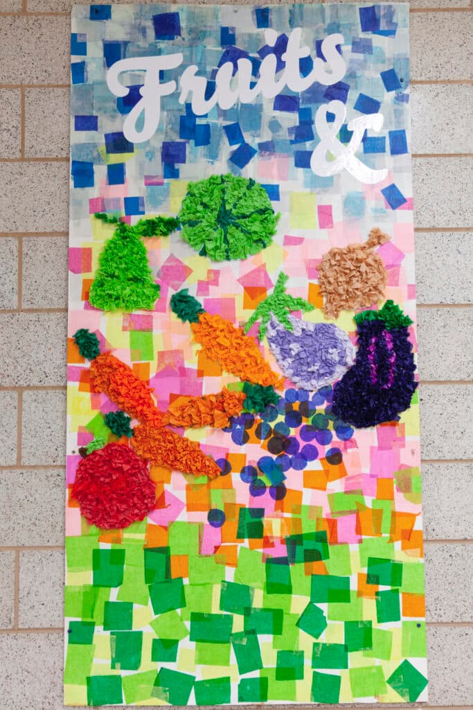 Dorian Sylvain, Chicago, CPS Lives, Artist Residency, Non-Profit Organization, Chicago Public Schools, Marsh Elementary School, Fruits & Vegetables, Art, Students, Community