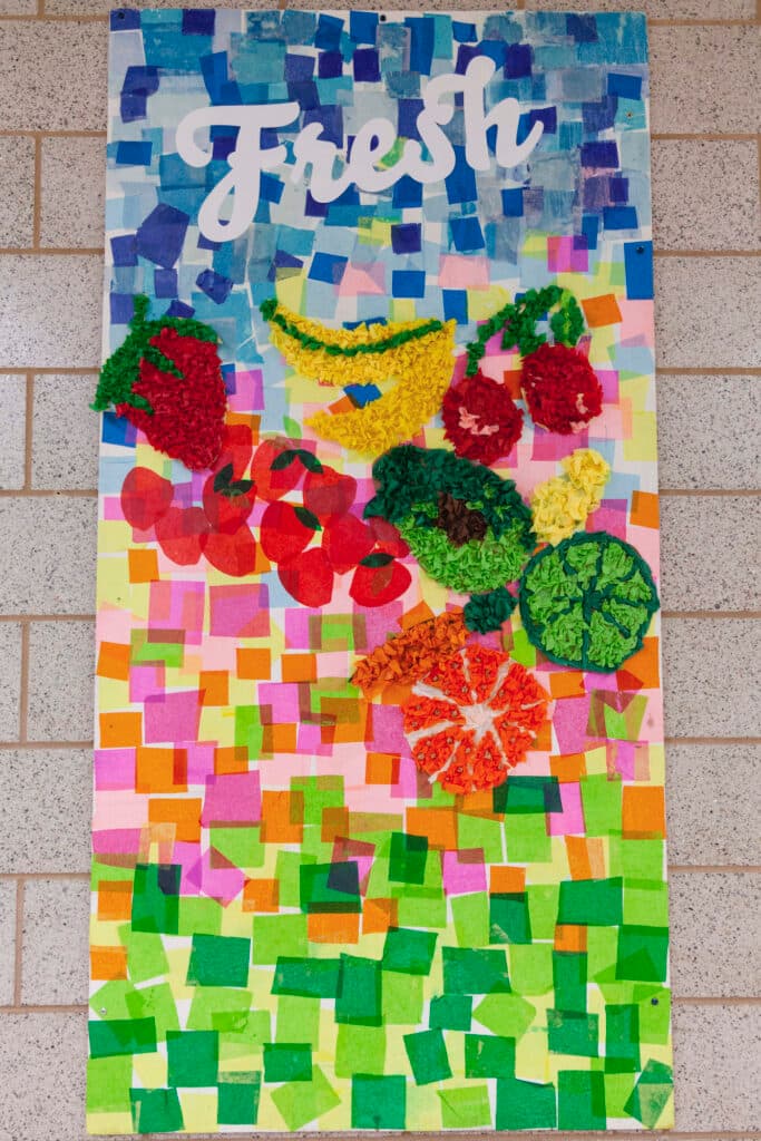 Dorian Sylvain, Chicago, CPS Lives, Artist Residency, Non-Profit Organization, Chicago Public Schools, Marsh Elementary School, Fruits & Vegetables, Art, Students, Community
