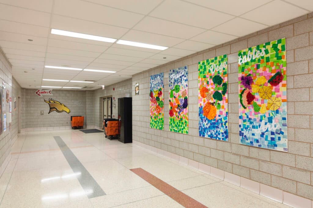 Dorian Sylvain, Chicago, CPS Lives, Artist Residency, Non-Profit Organization, Chicago Public Schools, Marsh Elementary School, Fruits & Vegetables, Art, Students, Community