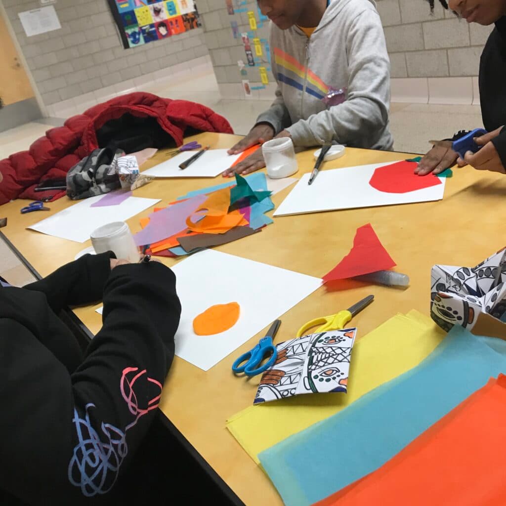 Dorian Sylvain, Chicago, CPS Lives, Artist Residency, Non-Profit Organization, Chicago Public Schools, Marsh Elementary School, Fruits & Vegetables, Art, Students, Community