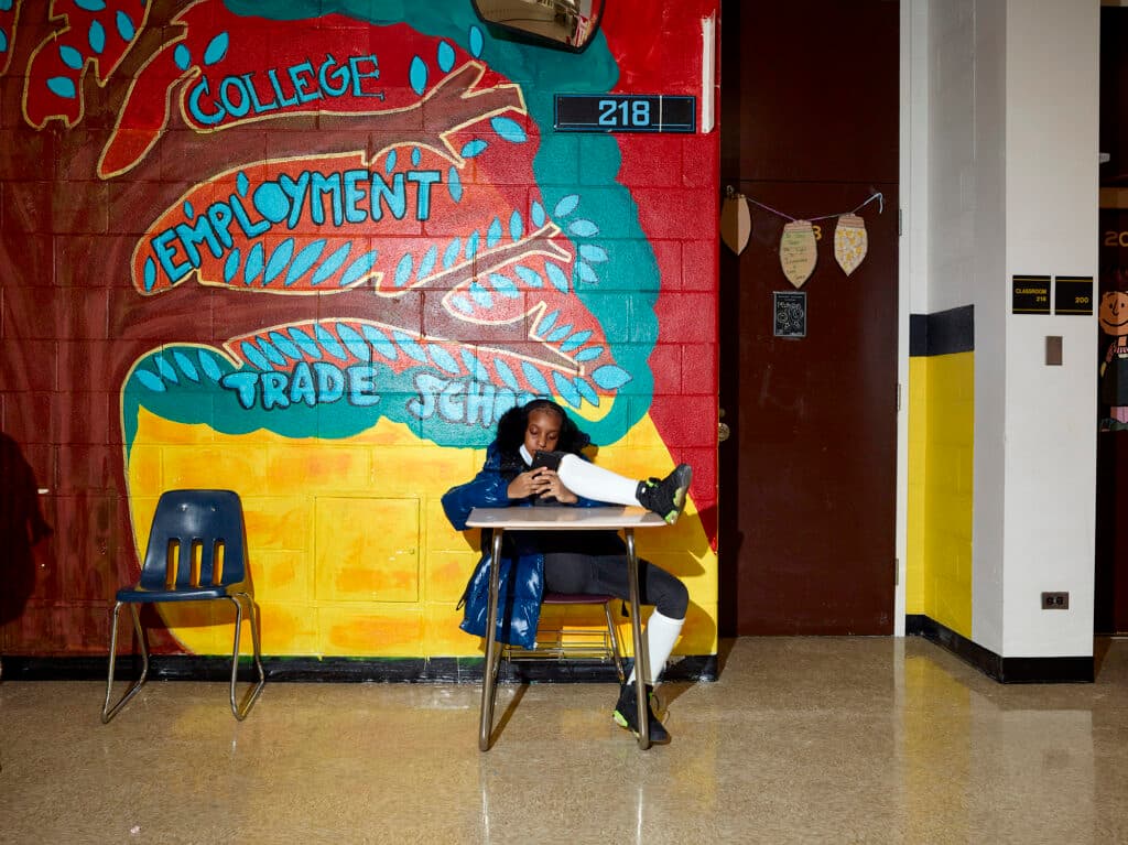 Marzena Abarahmik, Chicago, CPS, Public School, CPS Lives, Non-Profit, Learning, Student, Michelle Clark High School, Chicago Art, Chicago Residency, Basketball, sport