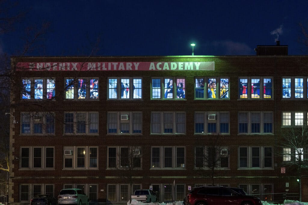 Jeff Phillips, Phoenix Military Academy, CPS Lives, Chicago Art, Nonprofit, School, Projections, Photography, contemporary art, chicago public schools